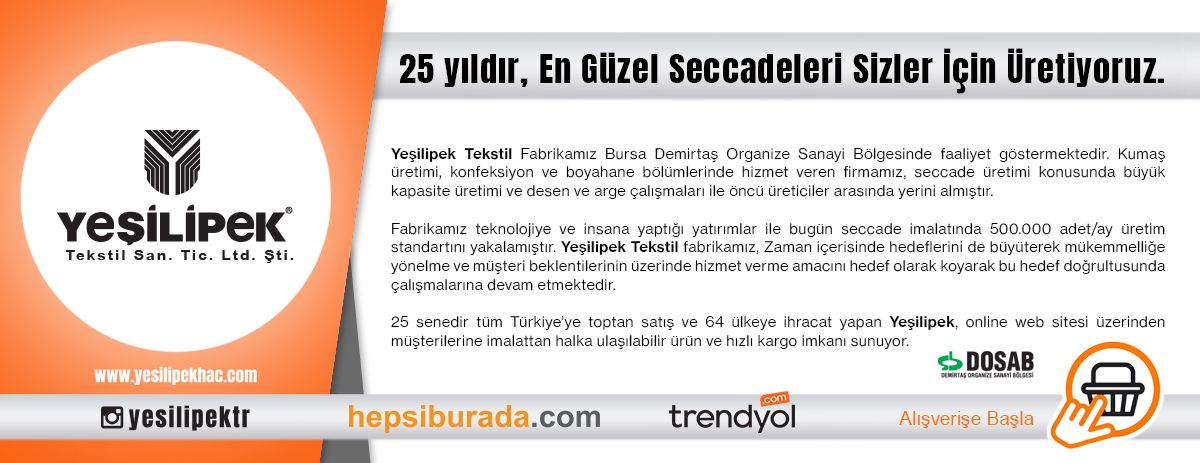 Yeilipek Hac ve Umre Malzemeleri Slayt