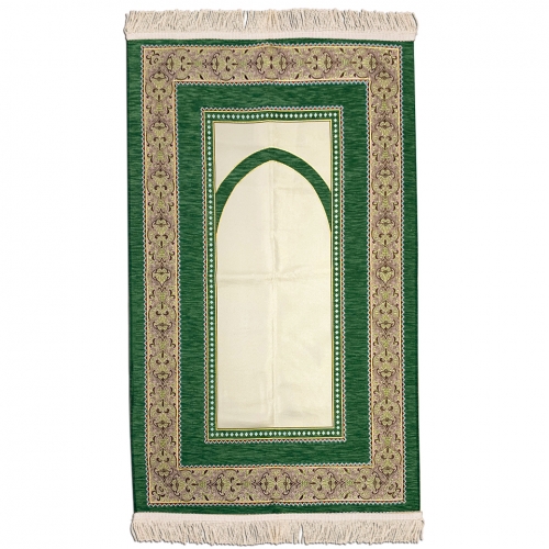 Arabic Klasik Desen Şönil Seccade Yeşil