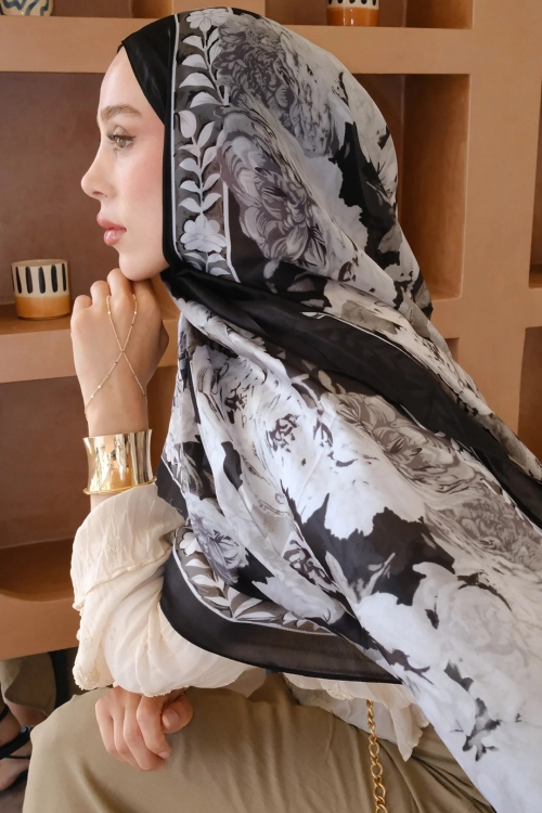 Soft Gl Desen pek Vual al - Siyah