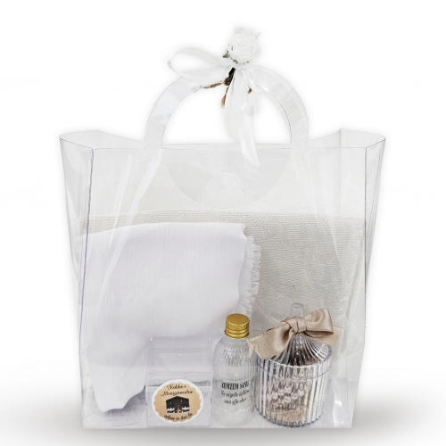 �zel Tasar�m Kutulu Hac Umre Hediyelik Set - 02 - Beyaz