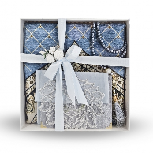 �zel Tasar�m Kutuda ��nil Seccade Set - 03 - Mavi