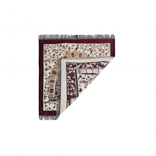 Ba� Seccadesi Ravza Desen ��zg� Sa�akl� - K�rm�z�