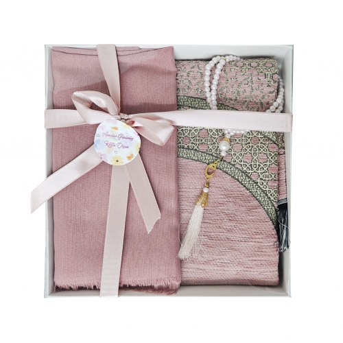 Anneler G�n� �zel Tasar�m Kutuda ��nil Seccade Set - Pembe